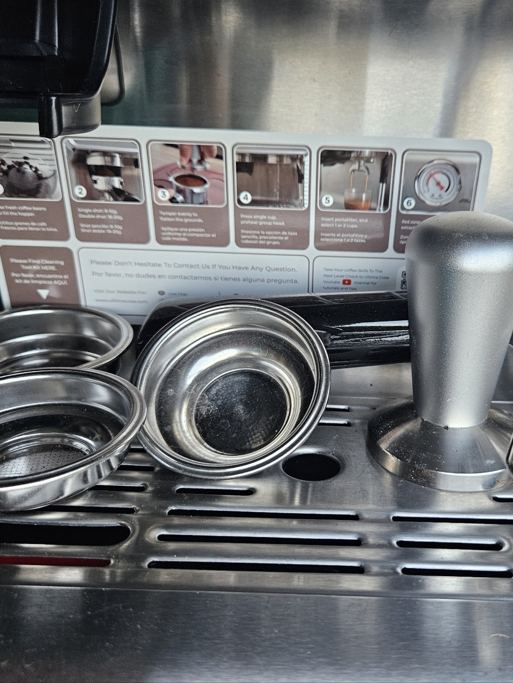 Silver Presto Bollente Semi-Automatic Espresso Machine - Picture 3 of 5